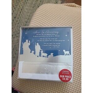 Dayspring 20 Christian Christmas Cards Love And Christmas, Silver Trim